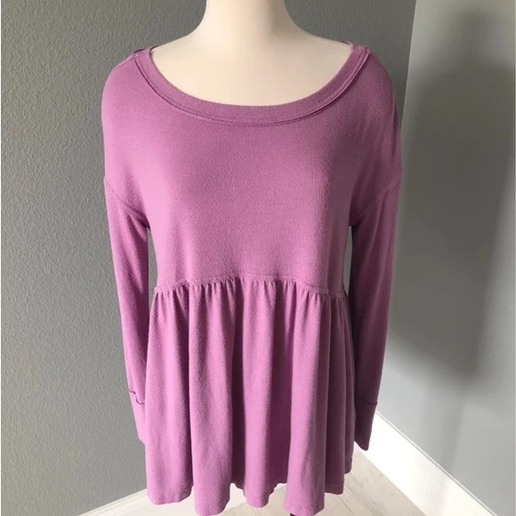 By Together Tops - NWOT SIZE S OVERSIZED By Together Purple Long Sleeve Tunic